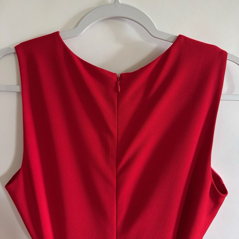 One 33 Social Color Block Bow Front Gown Side Cutouts Pink Red 8 Event Dress - Picture 7 of 16